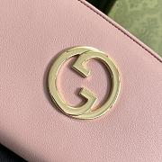 Kitlife Gucci Leather wallet Pink 725216 - 21 x 11 cm - 2
