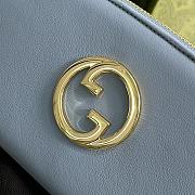 Kitlife Gucci Leather wallet Bllue 725216 - 21 x 11 cm - 3