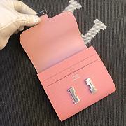 Kitlife Hermès pre-owned Constance compact wallet Light Pink - 13 x 12 cm - 6