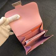 Kitlife Hermès pre-owned Constance compact wallet Light Pink - 13 x 12 cm - 5