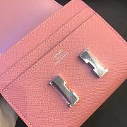 Kitlife Hermès pre-owned Constance compact wallet Light Pink - 13 x 12 cm - 4