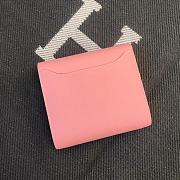 Kitlife Hermès pre-owned Constance compact wallet Light Pink - 13 x 12 cm - 3