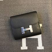 Kitlife Hermès pre-owned Constance compact wallet Black - 13 x 12 cm - 1