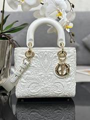 Kitlife SMALL LADY DIOR MY ABCDIOR BAG WHITE - M0538 - 20 x 16.5 x 8 cm - 1