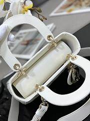 Kitlife SMALL LADY DIOR MY ABCDIOR BAG WHITE - M0538 - 20 x 16.5 x 8 cm - 5