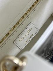 Kitlife SMALL LADY DIOR MY ABCDIOR BAG WHITE - M0538 - 20 x 16.5 x 8 cm - 3