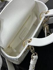 Kitlife SMALL LADY DIOR MY ABCDIOR BAG WHITE - M0538 - 20 x 16.5 x 8 cm - 2