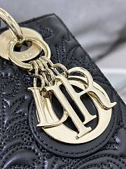 Kitlife SMALL LADY DIOR MY ABCDIOR BAG BLACK - M0538 - 20 x 16.5 x 8 cm - 5