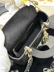Kitlife SMALL LADY DIOR MY ABCDIOR BAG BLACK - M0538 - 20 x 16.5 x 8 cm - 3