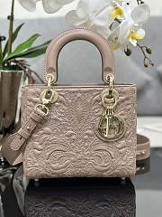 Kitlife SMALL LADY DIOR MY ABCDIOR BAG PINK - M0538 - 20 x 16.5 x 8 cm - 1