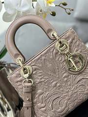 Kitlife SMALL LADY DIOR MY ABCDIOR BAG PINK - M0538 - 20 x 16.5 x 8 cm - 2