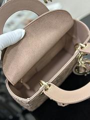 Kitlife SMALL LADY DIOR MY ABCDIOR BAG PINK - M0538 - 20 x 16.5 x 8 cm - 4