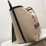 Kitlife BURBERRY beige cotton logo tote bag - 80631211 - 51 x 18.5 x 29 cm - 6