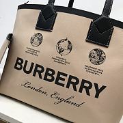 Kitlife BURBERRY beige cotton logo tote bag - 80631201 - 35 x 11 x 27 cm - 6