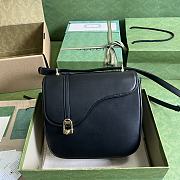 Kitlife Equestrian inspired shoulder bag Black - 21 x 20 x 7 cm - 1