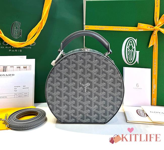 Kiltlife Goyard gray Goyardine Coated Canvas - 18.5x17x7.5 cm - 1