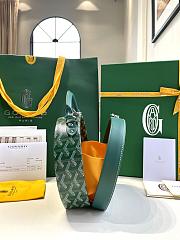 Kiltlife Goyard Green Goyardine Coated Canvas - 18.5x17x7.5 cm - 3