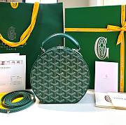 Kiltlife Goyard Green Goyardine Coated Canvas - 18.5x17x7.5 cm - 1