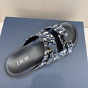 Kitlife Dior Men Aqua Sandal 'Dior Oblique -Blue'  - 2