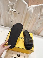 Kitlife Fendi logo-pattern slides Black - 3