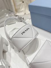 Kitlife PRADA Monolith leather platform sandals White - 4