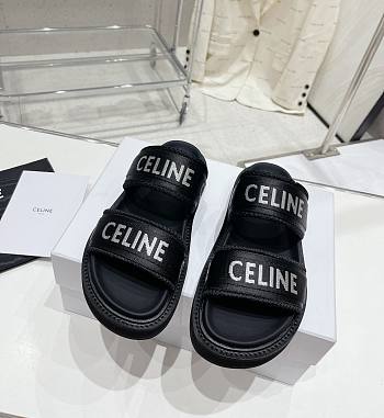 Kitlife Celine Leo Scratch dad sandals Black 