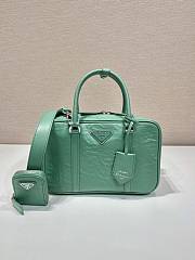 Kitlife Medium antique nappa leather top handle bag Green - 24 x 15.5 x 7 cm - 1