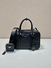 Kitlife Medium antique nappa leather top handle bag Black - 24 x 15.5 x 7 cm - 1