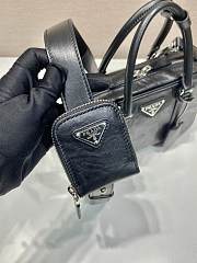 Kitlife Medium antique nappa leather top handle bag Black - 24 x 15.5 x 7 cm - 6