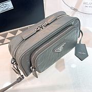 Kitlife Prada Two-way Top Zip Logo Camera Bag Gray - 22 x 10.5 x 7 cm - 6