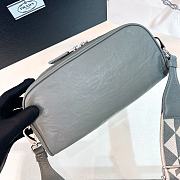 Kitlife Prada Two-way Top Zip Logo Camera Bag Gray - 22 x 10.5 x 7 cm - 5