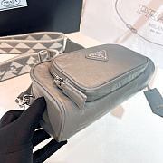 Kitlife Prada Two-way Top Zip Logo Camera Bag Gray - 22 x 10.5 x 7 cm - 3