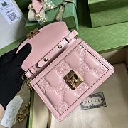 Kitlife GG matelassé small top handle bag Pink - 18 x 13 x 6.5 cm - 6