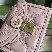 Kitlife GG matelassé small top handle bag Pink - 18 x 13 x 6.5 cm - 5