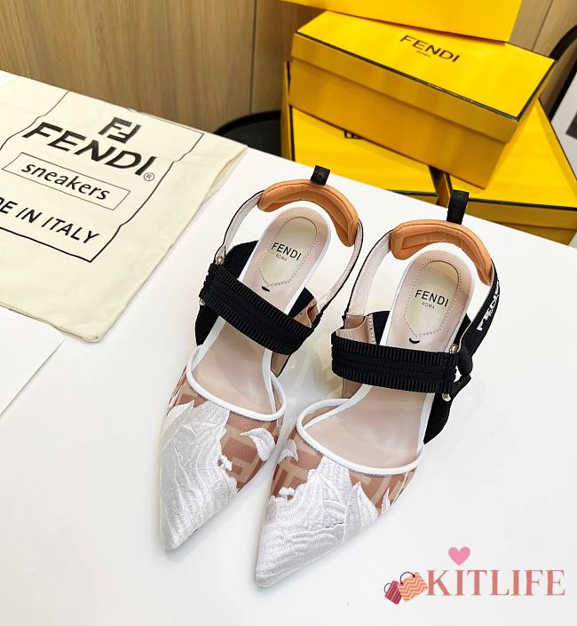 Kitlife FENDI Colibrì slingbacks Rose/white - 1