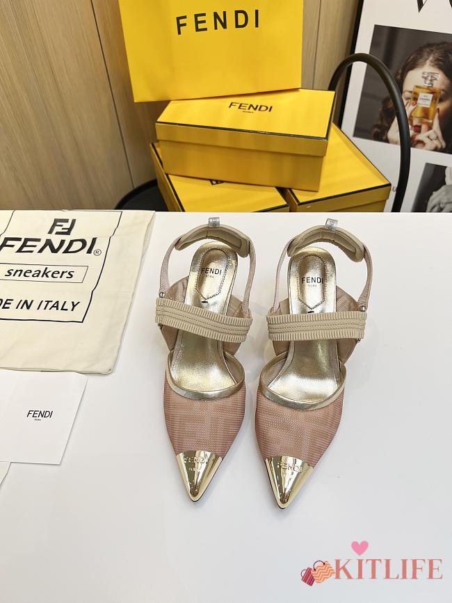 Kitkife Fendi Hight Heeld slingbacks Rose - 1