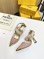 Kitkife Fendi Hight Heeld slingbacks Rose - 4