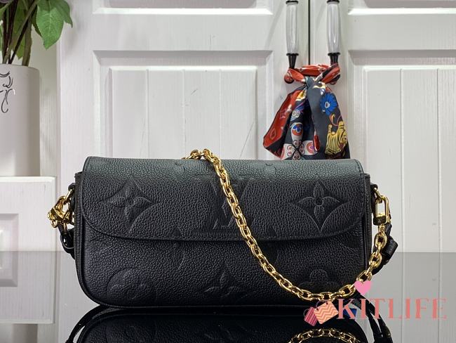 Kitlife Wallet on Chain Ivy Monogram Empreinte Black - 23.5 x 12 x 4.3 cm - 1