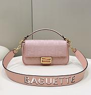 Kitlife Fendi Baguette Pink canvas - 28 x 6.5 x 13.5 cm - 1