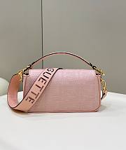 Kitlife Fendi Baguette Pink canvas - 28 x 6.5 x 13.5 cm - 3