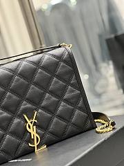 Kitlife SAINT LAURENT Becky small quilted shoulder bag Black - 25 x 17 x 7 cm - 3