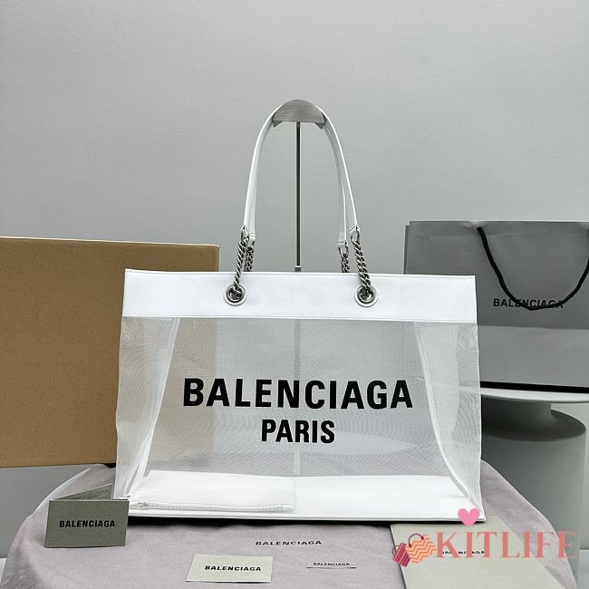 Kitlife BALENCIAGA Duty Free Tote Bag White - 48 x 16 x 33 cm - 1