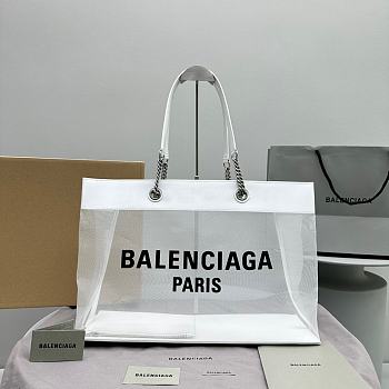 Kitlife BALENCIAGA Duty Free Tote Bag White - 48 x 16 x 33 cm