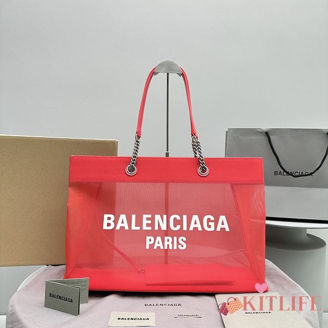 Kitlife BALENCIAGA Duty Free Tote Bag Red- 48 x 16 x 33 cm - 1