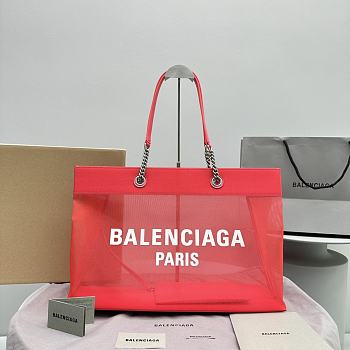 Kitlife BALENCIAGA Duty Free Tote Bag Red- 48 x 16 x 33 cm