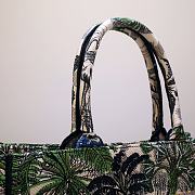 Kitlife Dior Book Tote Toile de Jouy Tropicalia Denim Green Multicolor - 36.5 x 28 x 17.5 cm - 6