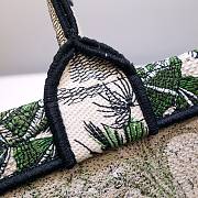 Kitlife Dior Book Tote Toile de Jouy Tropicalia Denim Green Multicolor - 36.5 x 28 x 17.5 cm - 4
