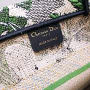 Kitlife Dior Book Tote Toile de Jouy Tropicalia Denim Green Multicolor - 36.5 x 28 x 17.5 cm - 3
