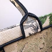 Kitlife Dior Book Tote Toile de Jouy Tropicalia Denim Green Multicolor - 41.5 x 34.5 x 16 cm - 6