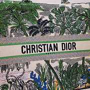 Kitlife Dior Book Tote Toile de Jouy Tropicalia Denim Green Multicolor - 41.5 x 34.5 x 16 cm - 5